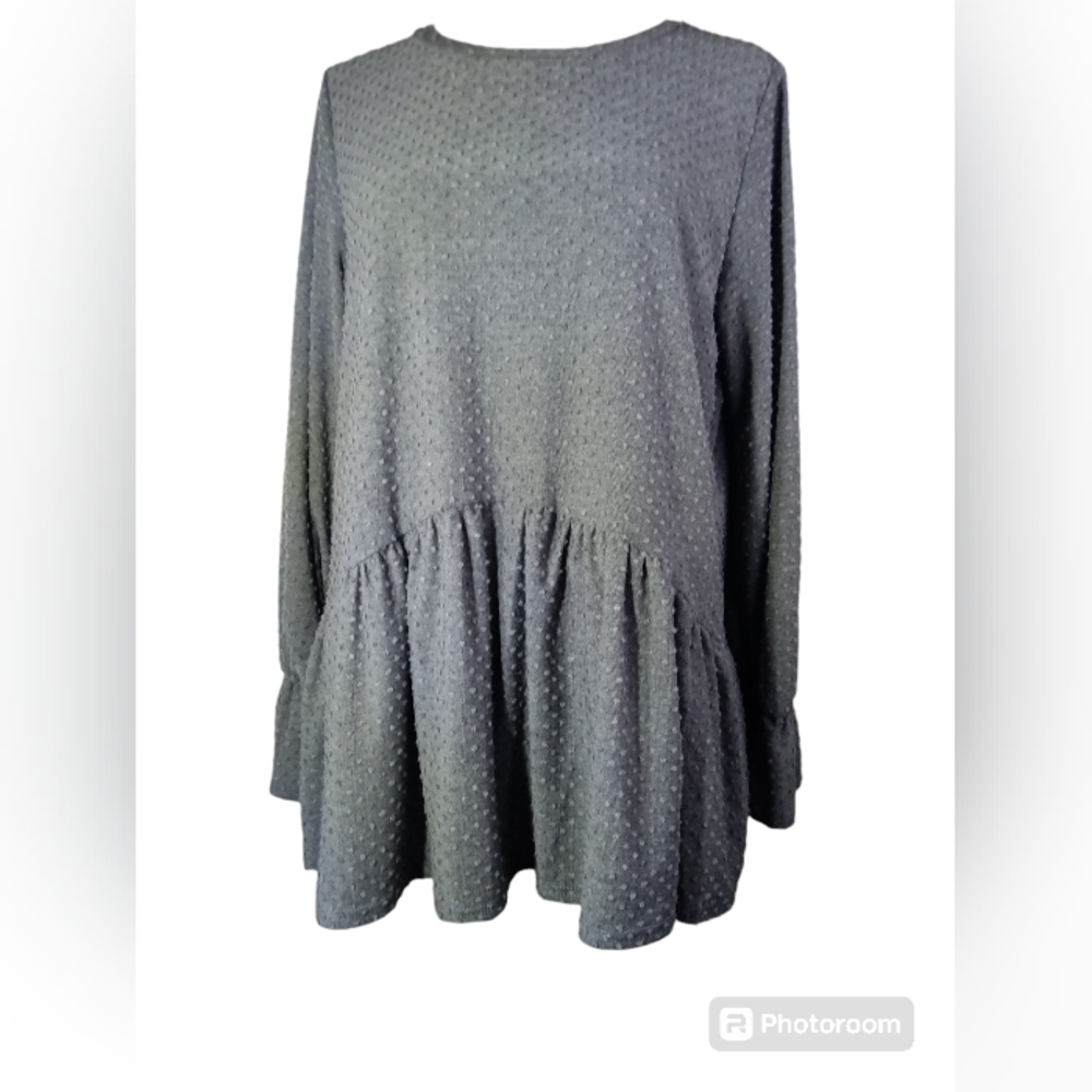 Paisley Kate Long Sleeve Tiered Textured Top